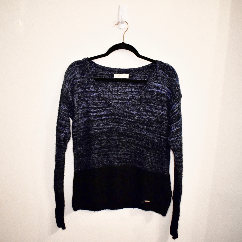 Gilly Hicks Navy Blue Ombre Knit Small